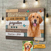 Best Friends Are Never Forgotten Image Upload - Upload Image, Personalized Horizontal Canvas