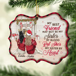 Always Better Together - Personalized Custom Benelux Shaped Wood Christmas Ornament