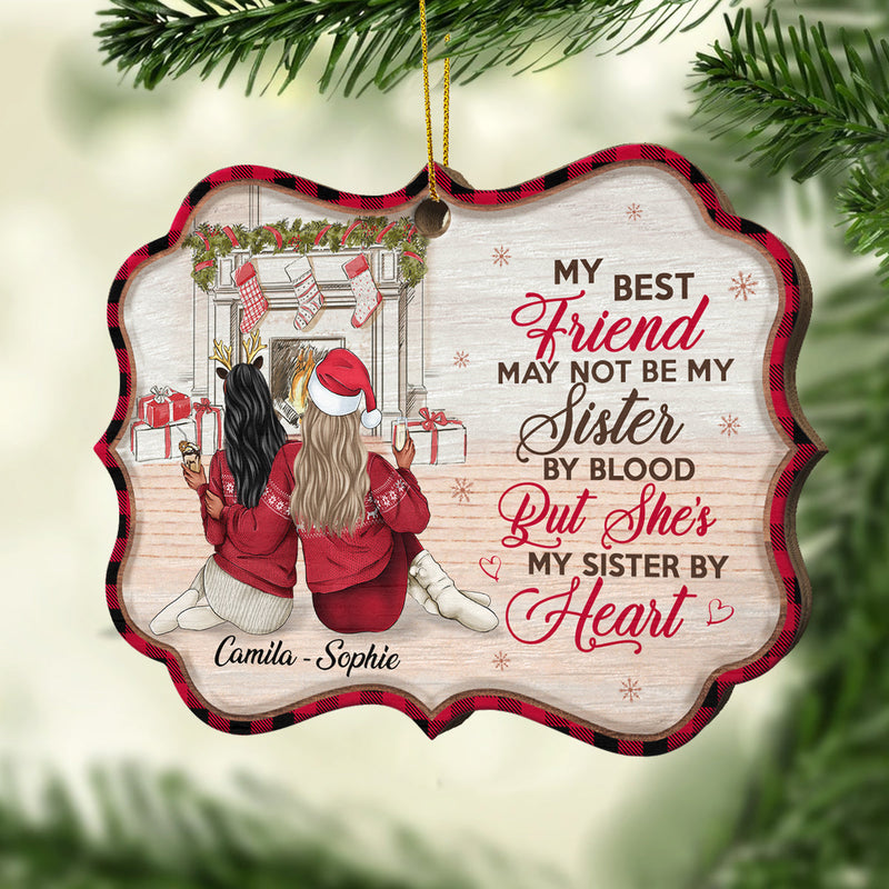 Always Better Together - Personalized Custom Benelux Shaped Wood Christmas Ornament