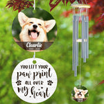 Pet - All Over My Heart - Personalized Outdoor Wind Chime