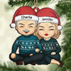 'Tis The Season For Loving You - Couple Personalized Custom Ornament - Wood Unique Shaped - Christmas Gift For Husband Wife, Anniversary
