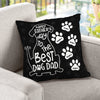 Happy Father's Day To The Best Dog Dad - Personalized Pillow (Insert Included)