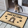 Bem-Vindo À Casa Do Luna Portuguese - Funny Personalized Cat Decorative Mat