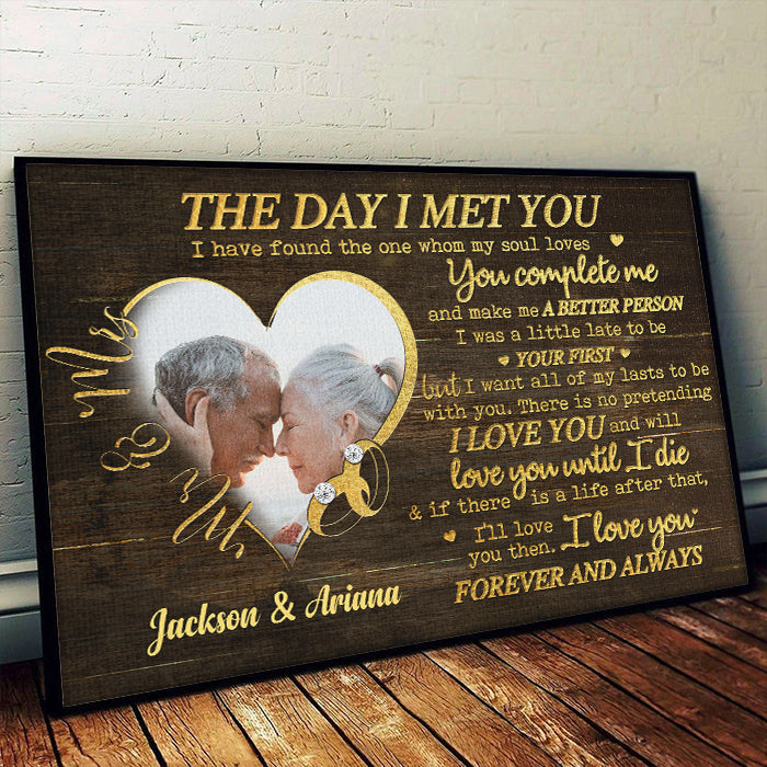 You're The One Whom My Soul Loves - Upload Image, Gift For Couples, Husband Wife - Personalized Horizontal Poster.