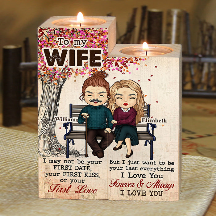 I Just Wanna Be Your Last Everything - Gift For Couples, Personalized Candle Holder