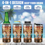 Husband Wife & Our Dogs - Personalized Can Cooler - Gift For Couples, Husband Wife