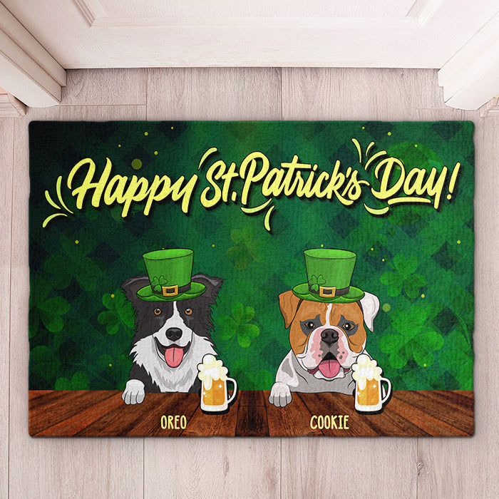 Happy Saint Patrick's Day - Personalized Decorative Mat