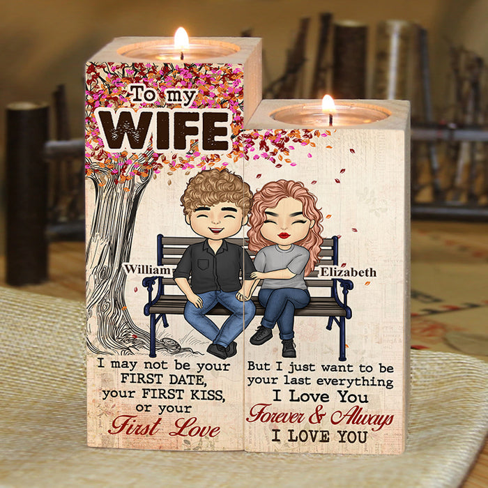 I Just Wanna Be Your Last Everything - Gift For Couples, Personalized Candle Holder