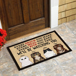 Every Bite You Take I'll Be Watching You - Funny Personalized Cat Decorative Mat