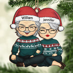 'Tis The Season For Loving You - Couple Personalized Custom Ornament - Wood Unique Shaped - Christmas Gift For Husband Wife, Anniversary