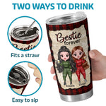 Friends Stop Being Friends And Become Sisters - Personalized Tumbler
