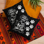 Happy Father's Day To The Best Dog Dad - Personalized Pillow (Insert Included)