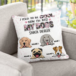 Now I'm Just My Dogs Snack Dealer- Personalized Pillow