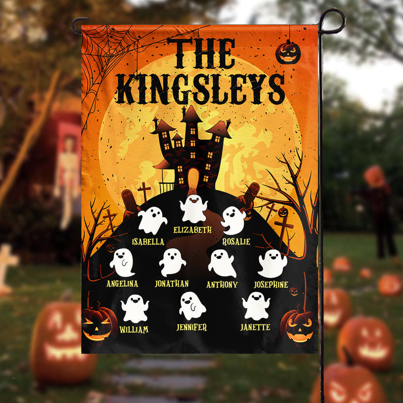 Some Little Ghosties On Halloween - Personalized Funny Flag