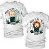 Proud To Be Grandparents - Personalized Matching Couple T-Shirt - Gift For Couple, Husband Wife, Grandparents