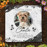 We Hold You In Our Hearts Forever - Personalized Memorial Stone, Pet Grave Marker - Upload Image, Memorial Gift, Sympathy Gift