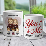 You, Me & The Kids - Personalized Mug - Gift For Couples, Husband Wife