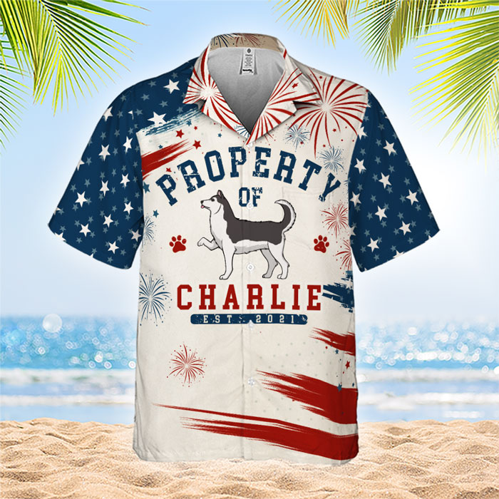 Property Of My Dogs - Personalized Hawaiian Shirt - Gift For Dad, Gift For Pet Lovers