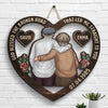 Till Our Last Breath - Personalized Shaped Wood Sign - Gift For Couples, Husband Wife