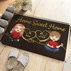 Home Sweet Home - Gift For Couples, Husband Wife - Personalized Decorative Mat