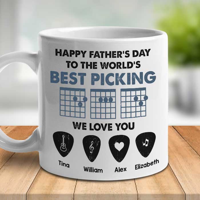 Gift For Dad - Happy Father's Day To The World 's Best Picking - Personalized Mug