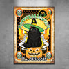 A Wonderful Halloween With Your Cat - Personalized Metal Sign
