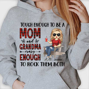 Tough Enough To Be A Mom - Gift For Mom, Grandma - Personalized Unisex T-shirt, Hoodie.