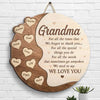 We Need To Say We Love You - Gift For Mom, Grandma - Personalized Shaped Wood Sign