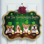 Happy Saint Patrick's Day - Gift For Dog Lovers, Personalized Shaped Wood Sign