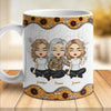 Mother And Daughters Forever Linked Together - Gift For Mom, Personalized Mug
