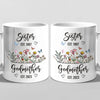 From Bestie To Godmother - Bestie Personalized Custom Mug - Gift For Best Friends, BFF, Sisters