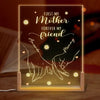 First My Mom Forever My Friend - Family Personalized Custom Shaped 3D LED Walnut Night Light - Mother's Day, Gift For Mom
