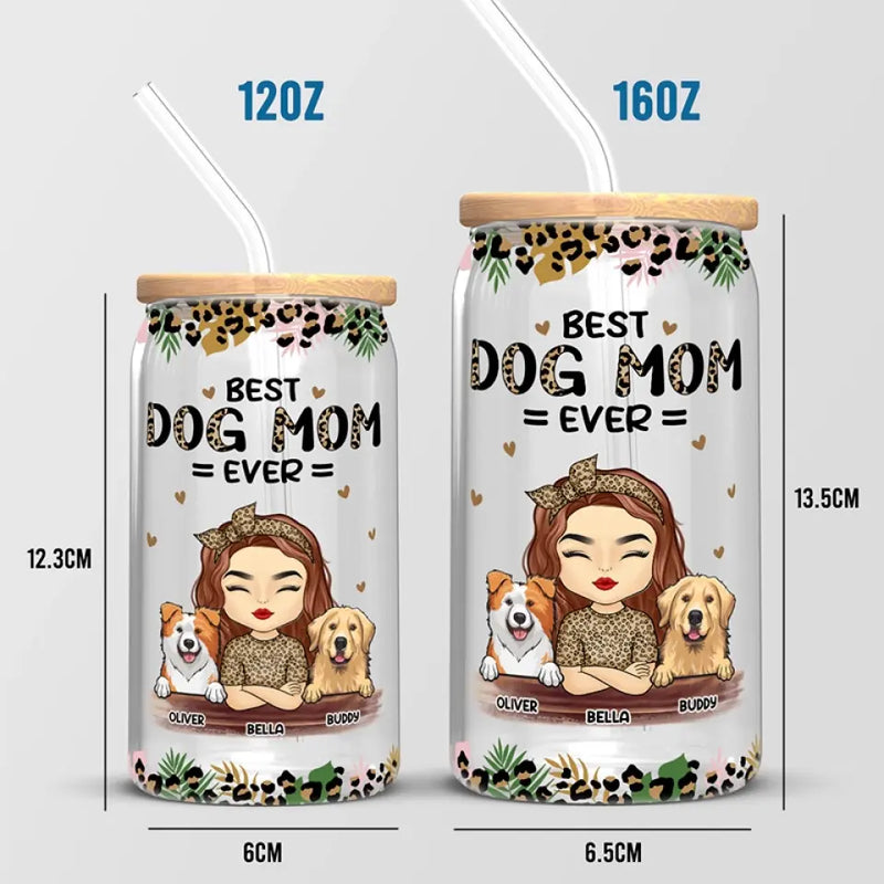 You Are The Best Cat Mom Ever - Dog & Cat Personalized Custom Glass Cup, Iced Coffee Cup -  Mother's Day, Gift For Pet Owners, Pet Lovers