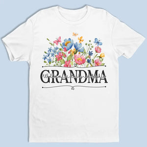Blossoming Flower Garden For Grandma - Family Personalized Custom Unisex T-shirt, Hoodie, Sweatshirt - Mother's Day, Gift For Mom, Grandma