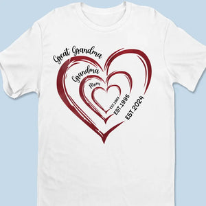 Grandma's Remarkable Journey - Family Personalized Custom Unisex T-shirt, Hoodie, Sweatshirt - Mother's Day, Gift For Mom, Grandma