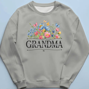 Blossoming Flower Garden For Grandma - Family Personalized Custom Unisex T-shirt, Hoodie, Sweatshirt - Mother's Day, Gift For Mom, Grandma