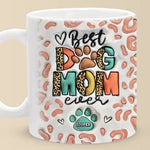 I'm Just A Full-Time Dog Mom - Dog Personalized Custom 3D Inflated Effect Printed Mug - Gift For Pet Owners, Pet Lovers