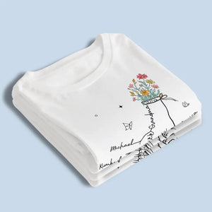 You Hold Me So Gently - Family Personalized Custom Unisex T-shirt, Hoodie, Sweatshirt - Mother's Day, Gift For Mom, Grandma