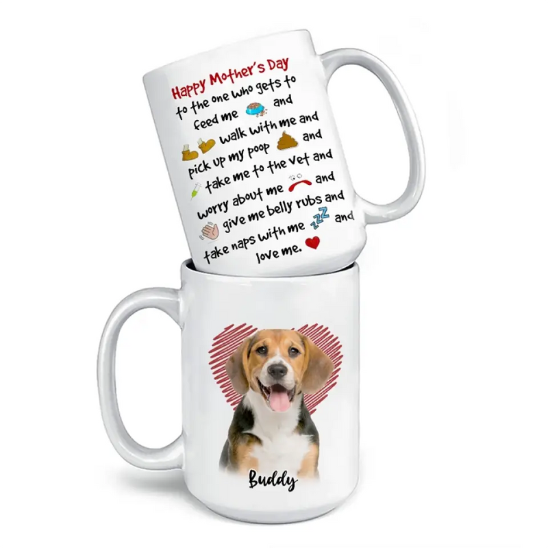 Custom Photo Life Doesn’t Come With A Manual - Dog & Cat Personalized Custom Mug - Mother's Day, Gift For Mom, Dog Lovers