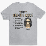 The Grandma Code - Family Personalized Custom Unisex T-shirt, Hoodie, Sweatshirt - Mother's Day, Gift For Auntie