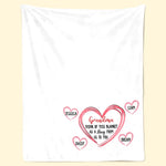 Wrap Yourself Up In Our Love - Family Personalized Custom Blanket - Mother's Day, Gift For Mom, Grandma