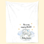 This Is My Napping Blanket - Family Personalized Custom Blanket - Gift For Family Members