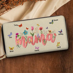 We Have The Best Mommy Ever - Family Personalized Custom Leather Long Wallet - Mother's Day, Gift For Mom, Grandma