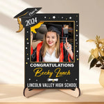 Custom Photo Forever Is Composed Of Nows - Family Personalized Custom 2-Layered Wooden Plaque With Stand - Graduation Gift For Daughter