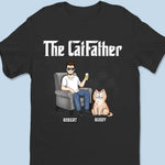 The Cat Father - Cat Personalized Custom Unisex T-shirt, Hoodie, Sweatshirt - Father's Day, Gift For Dad, Cat Lovers