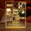 Custom Photo Thanks For Pickup My Poop And Stuff - Dog & Cat Personalized Custom Shaped 3D LED Walnut Night Light -  Father's Day, Birthday Gift For Dad