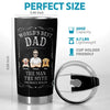 World's Best Dad - Dog Personalized Custom Tumbler - Father's Day, Gift For Pet Owners, Pet Lovers