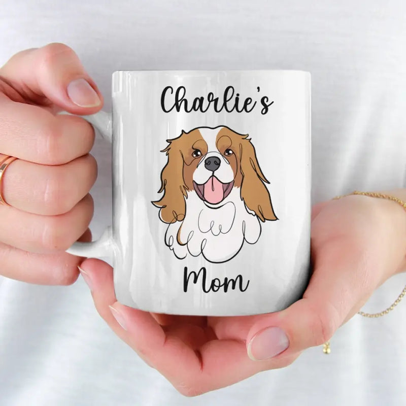 My Dog Is The Therapist I Need- Dog Personalized Custom Mug - Gift For Mom, Dog Lovers