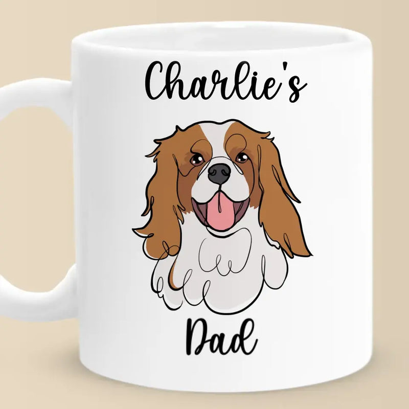 My Dog Is The Therapist I Need- Dog Personalized Custom Mug - Gift For Mom, Dog Lovers