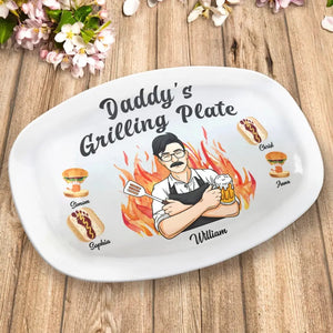 Good Food Made By You - Family Personalized Custom Platter - Father's Day, Gift For Dad, Grandpa